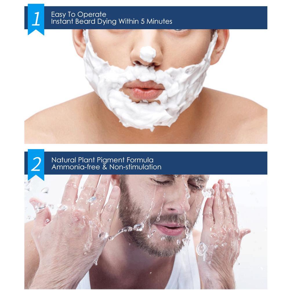 Beard Hair Color Shampoo For Men SELFLOVECLUB