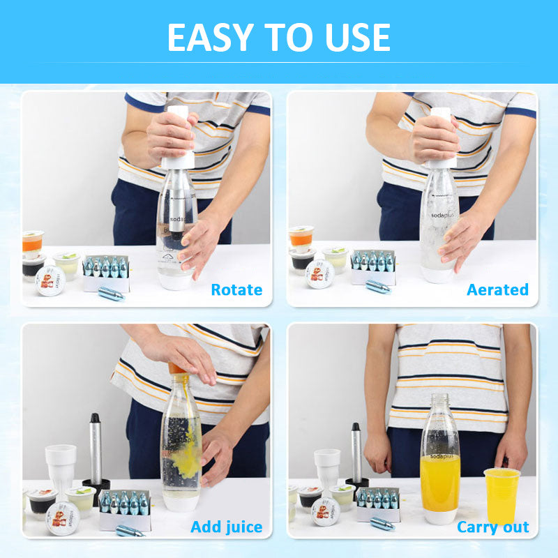 Portable Sparkling Water Soda Water Soda Machine Carbon Dioxide Gas Cylinder Beverage Cold Drink Machine SELFLOVECLUB