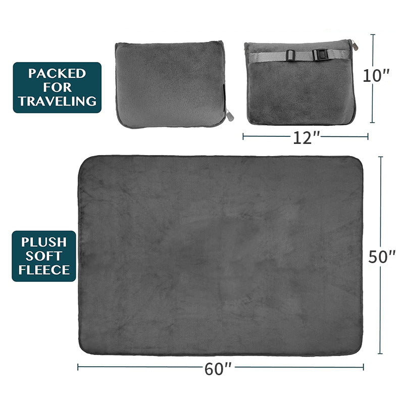 Multifunctional 2-in-1 Travel Plane Storage Blanket SELFLOVECLUB