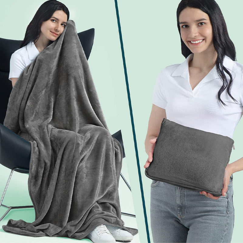 Multifunctional 2-in-1 Travel Plane Storage Blanket SELFLOVECLUB