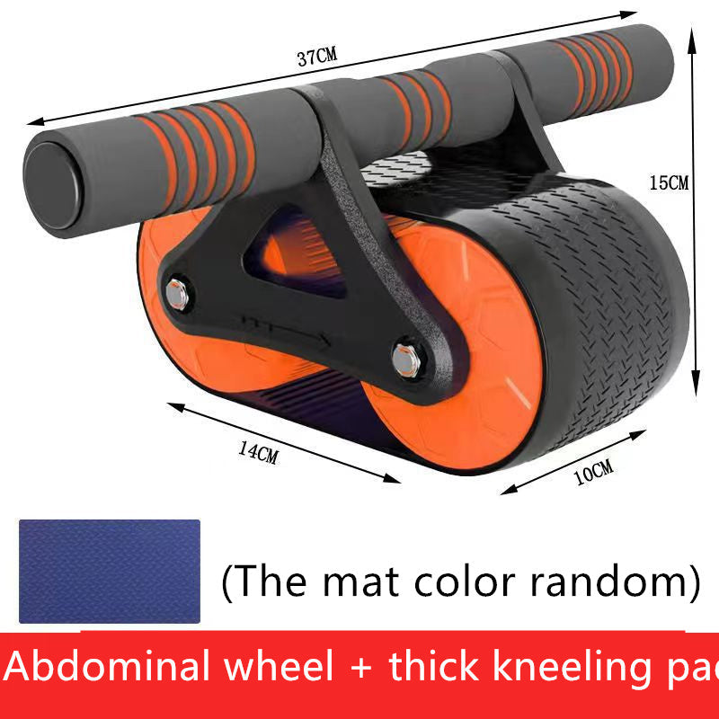 Double Wheel Abdominal Exerciser Women Men Automatic Rebound Ab Wheel Roller Waist Trainer Gym Sports Home Exercise Devices SELFLOVECLUB