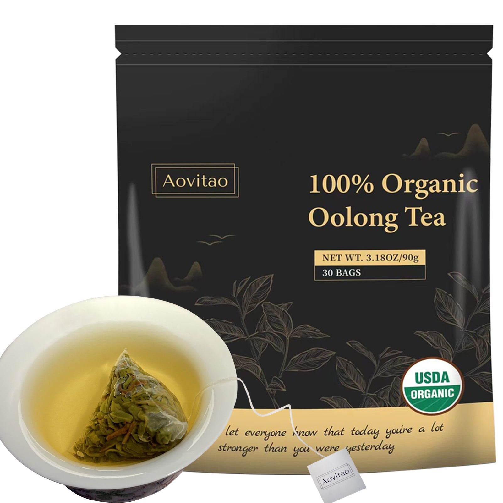 Detox Cleanse Tea Natural Herbal Tea Bags Oolong Leaf For Lung Cleanse Congestion Relief Herbal Detox Caffeine-Free Non-GMO Organic For Gut Health Immune Boost SELFLOVECLUB