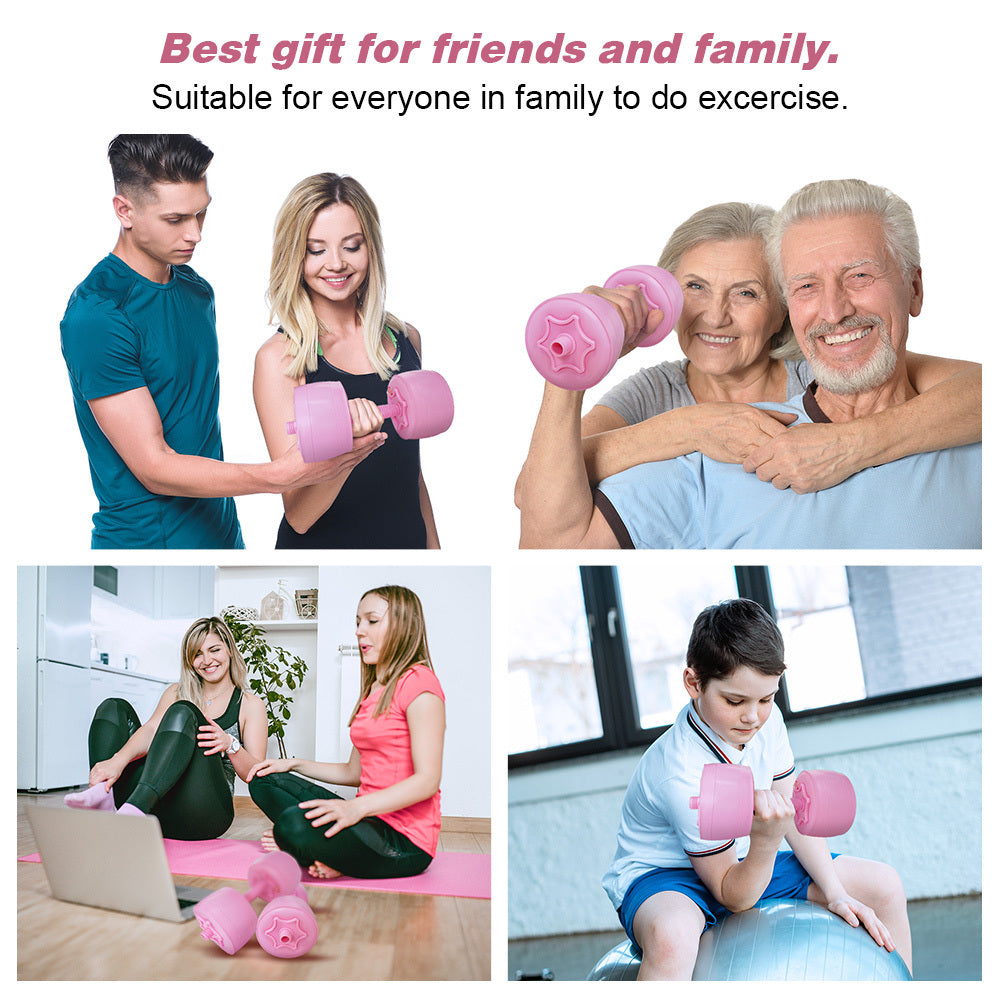 5-6KG Water Filled Travel Dumbbell Sets SELFLOVECLUB