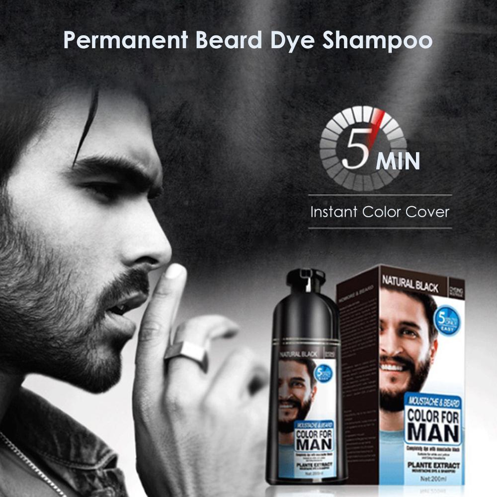 Beard Hair Color Shampoo For Men SELFLOVECLUB