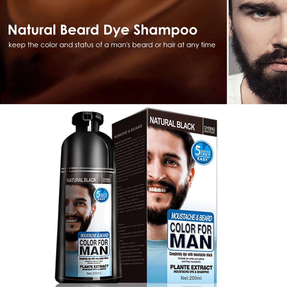 Beard Hair Color Shampoo For Men SELFLOVECLUB