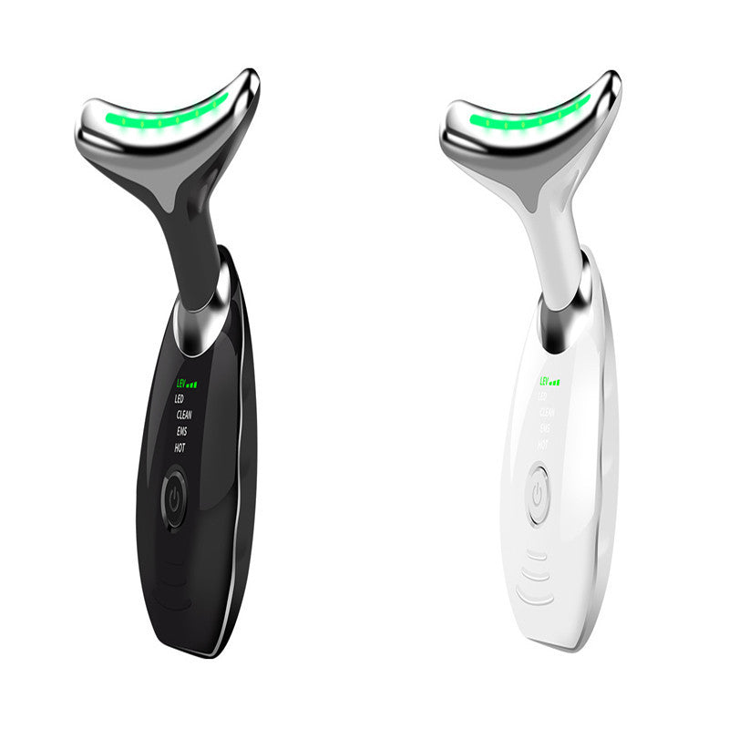 Neck Face Beauty Device Colorful LED Photon Therapy Skin Tighten Reduce Double Chin Anti Wrinkle Remove Lifting Massager SELFLOVECLUB