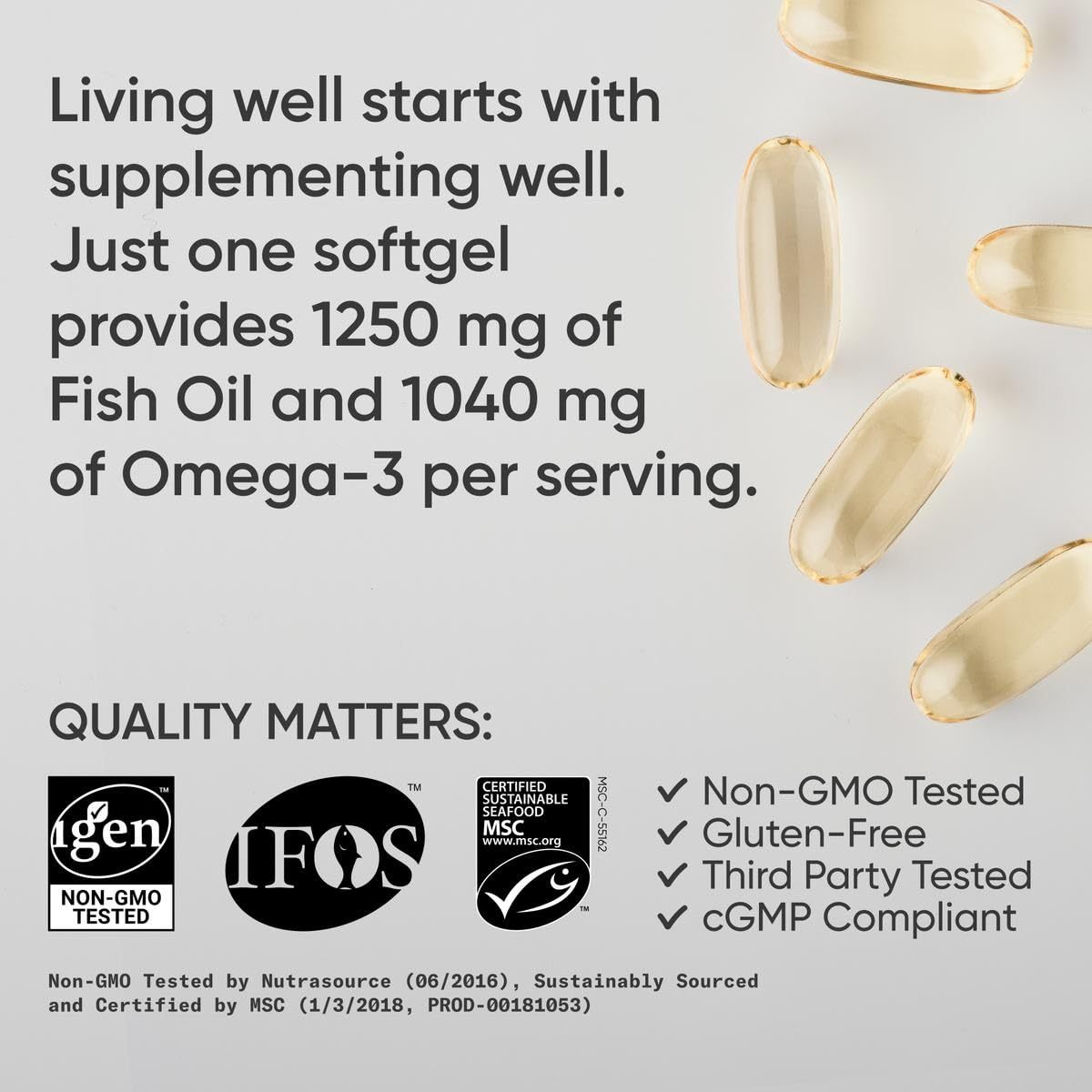 Omega 3 Fish Oil Supplement SELFLOVECLUB
