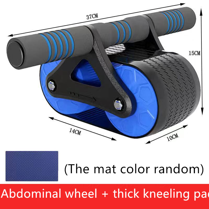 Double Wheel Abdominal Exerciser Women Men Automatic Rebound Ab Wheel Roller Waist Trainer Gym Sports Home Exercise Devices SELFLOVECLUB