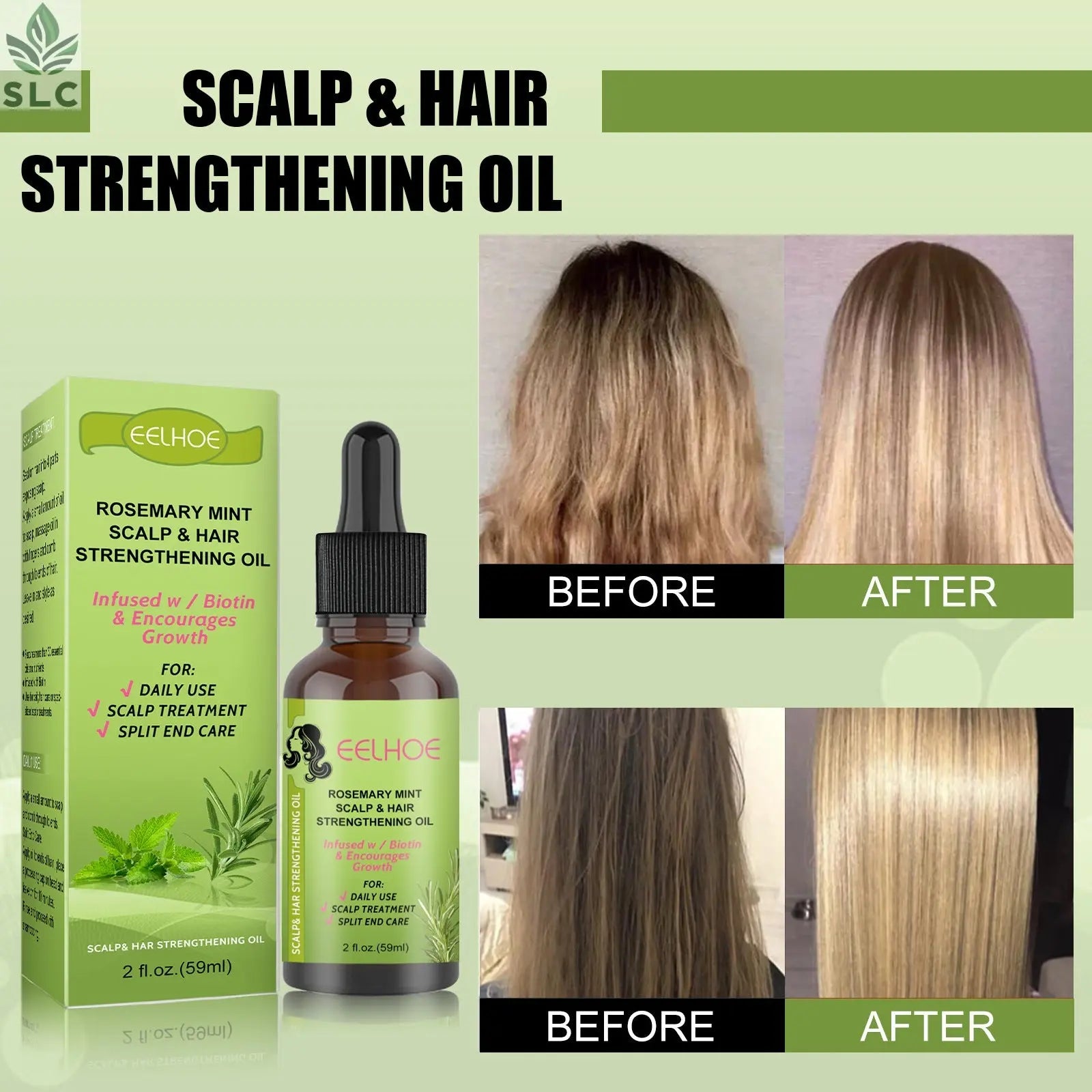 Rosemary Mint SCALP & HAIR STRENGTHENING OIL SELFLOVECLUB