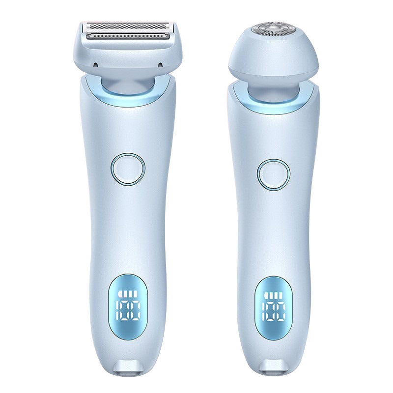 2 In 1 Hair Removal Epilator USB Rechargeable Trimmer Women Body Razor Face Leg Armpit Bikini Hand Pubic Shaver Hair Remover SELFLOVECLUB