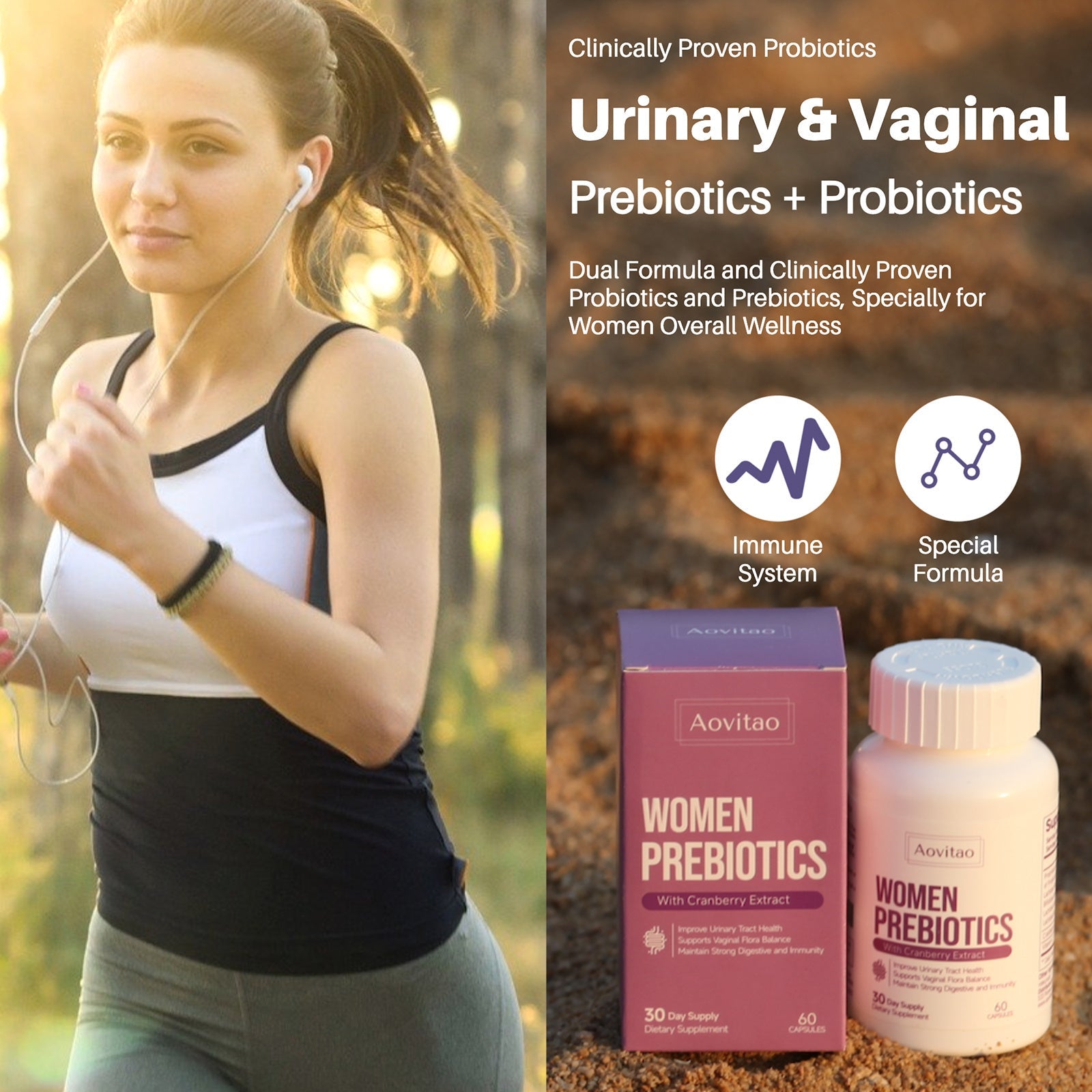 Vaginal Probiotics Women Ph Balance Pills Female Gut Health Prebiotics 60 Billion CFU Capsules Digestive Urinary Tract Support SELFLOVECLUB
