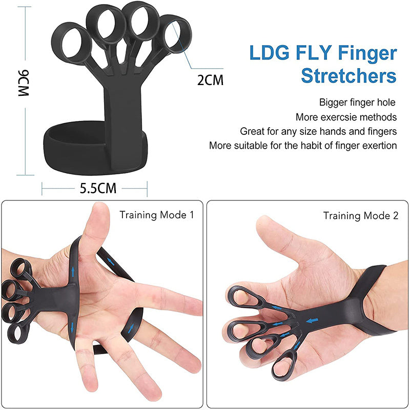 Silicone Grip Device Finger Exercise Stretcher Arthritis Hand Grip Trainer Strengthen Rehabilitation Training To Relieve Pain SELFLOVECLUB