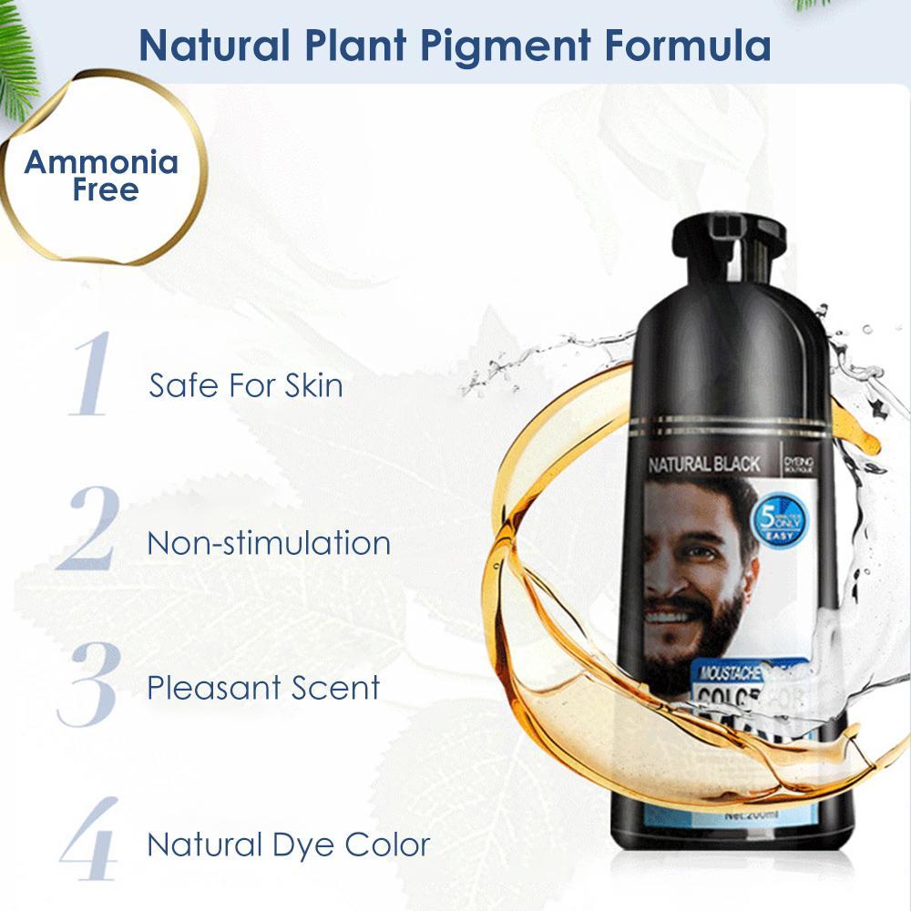 Beard Hair Color Shampoo For Men SELFLOVECLUB