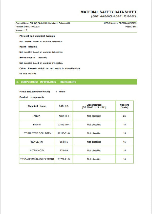Biotin And Liquid Collagen Supplement SELFLOVECLUB