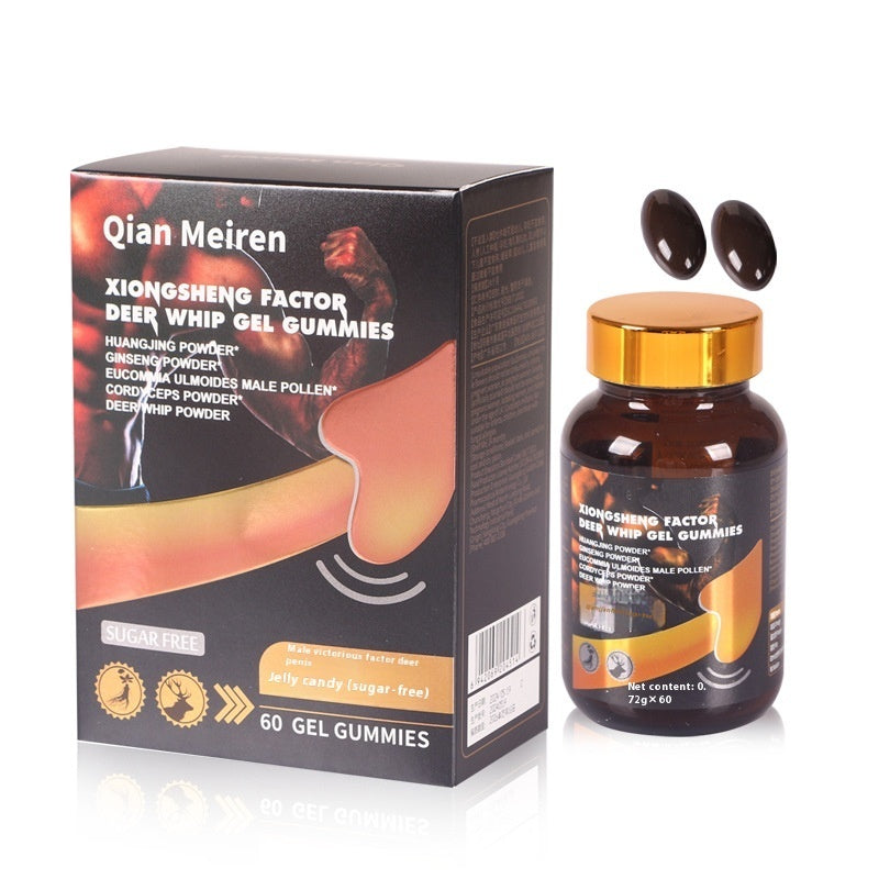 Male Oral Health Care Xiongsheng Factor Deer Pizzle Soft Capsules SELFLOVECLUB