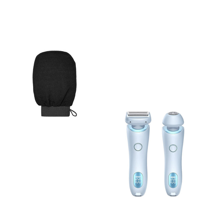 2 In 1 Hair Removal Epilator USB Rechargeable Trimmer Women Body Razor Face Leg Armpit Bikini Hand Pubic Shaver Hair Remover SELFLOVECLUB