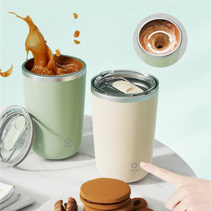 350ml Automatic Self Stirring Mug Coffee Milk Juice Mixing Cup Electric Stainless Steel Lazy Rotating Mug Magnetic Stirring Cup Kitchen Gadgets SELFLOVECLUB