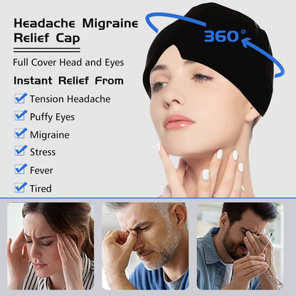 Ice Compress Headache Eye Mask Hat Relief SELFLOVECLUB