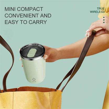 350ml Automatic Self Stirring Mug Coffee Milk Juice Mixing Cup Electric Stainless Steel Lazy Rotating Mug Magnetic Stirring Cup Kitchen Gadgets SELFLOVECLUB