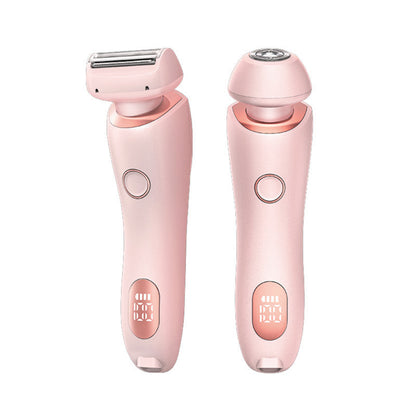 2 In 1 Hair Removal Epilator USB Rechargeable Trimmer Women Body Razor Face Leg Armpit Bikini Hand Pubic Shaver Hair Remover SELFLOVECLUB