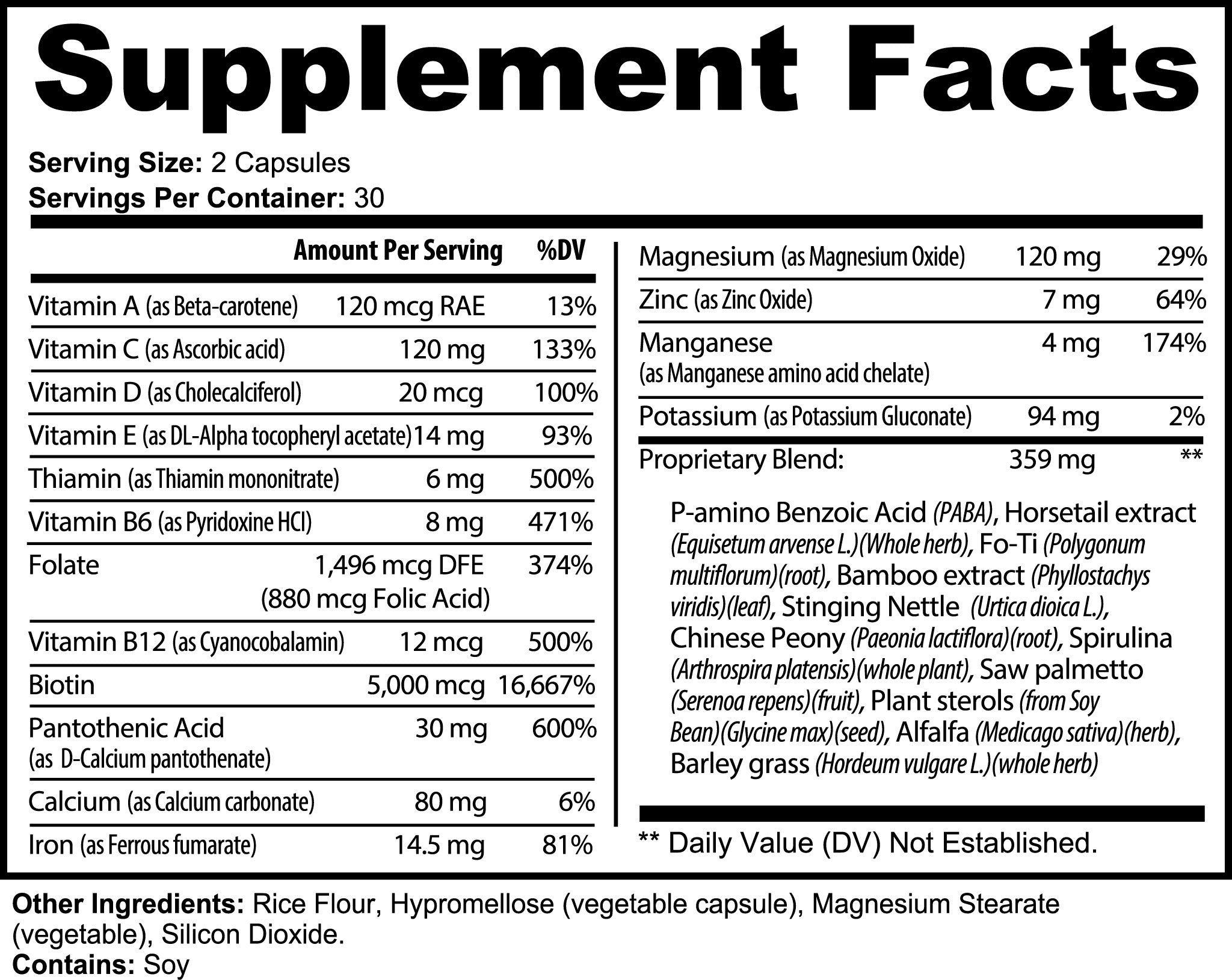 HAIR, SKIN, NAILS SUPPLEMENTS SELFLOVECLUB
